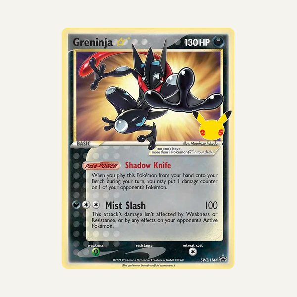 Greninja Gold Star #144 (Sealed)