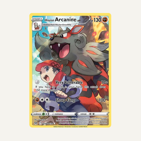 Hisuian Arcanine #TG08