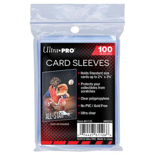 Ultra Pro Card Sleeves Blanco Clear (100 stuks)